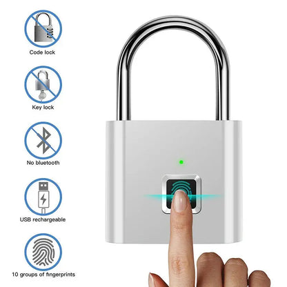 Smart Fingerprint Padlock - FutureTech Emporium