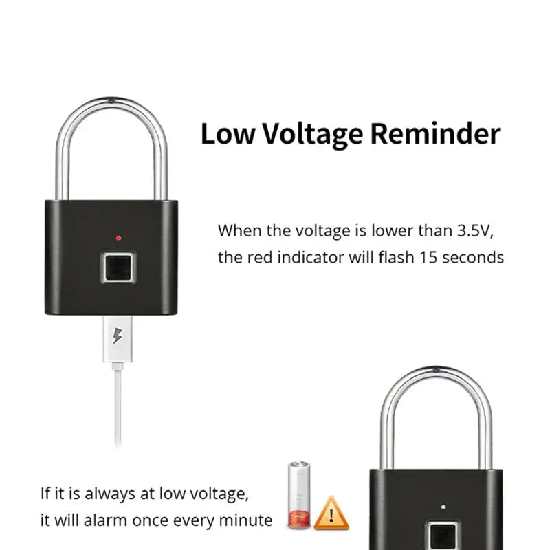 Smart Fingerprint Padlock - FutureTech Emporium