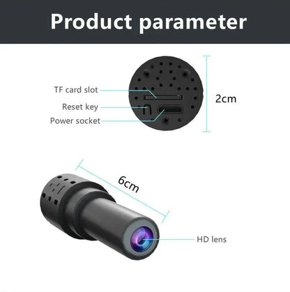 Wifi Wireless Spy 4K Mini Camera Pinhole DIY Hidden HD Screw IP DVR Nanny Cam